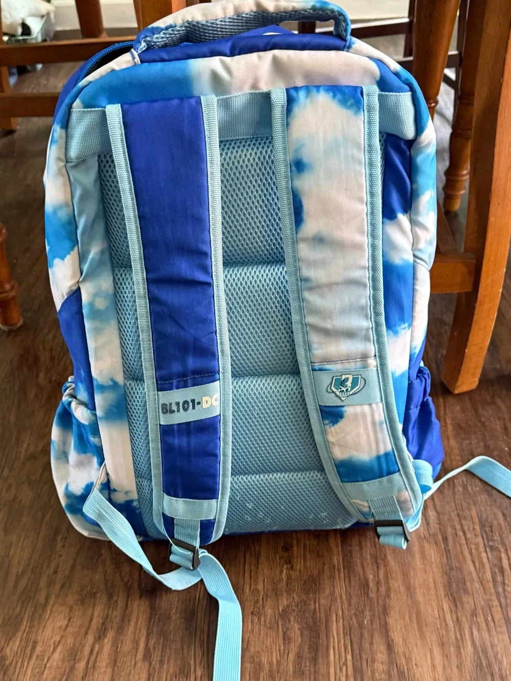 Baseball Lifestyle 101 Sky-Print Backpack — Blue